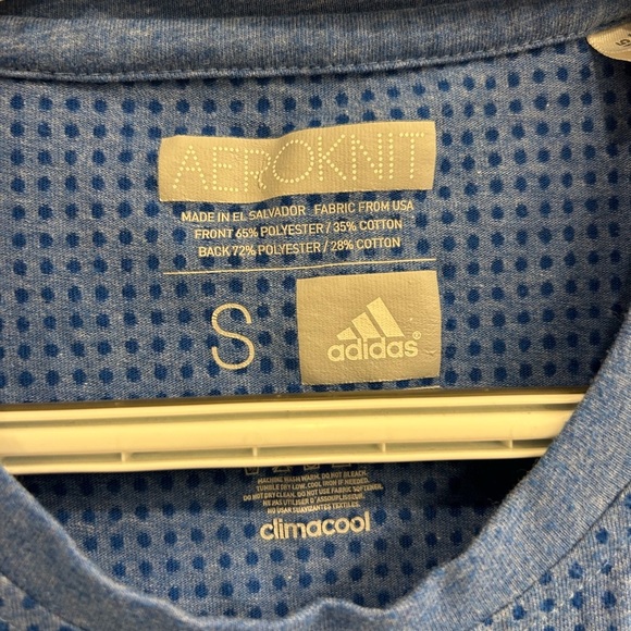 Adidas Blue Short Sleeve Tee - Picture 3 of 4